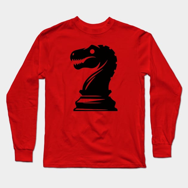 Trex Knight Long Sleeve T-Shirt by Shawn's Domain